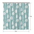 thumbnail image 5 of Merry Christmas Shower Curtain for Bathroom Winter Christmas Snowflake Shower Curtains Waterproof Simple Shower Curtain Hooks Included,72x72Inch, 5 of 5