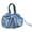 Blue, variant on Hobo Bag for Women Drawstring Metal Leather Shoulder Purses Casual Simple Handbag