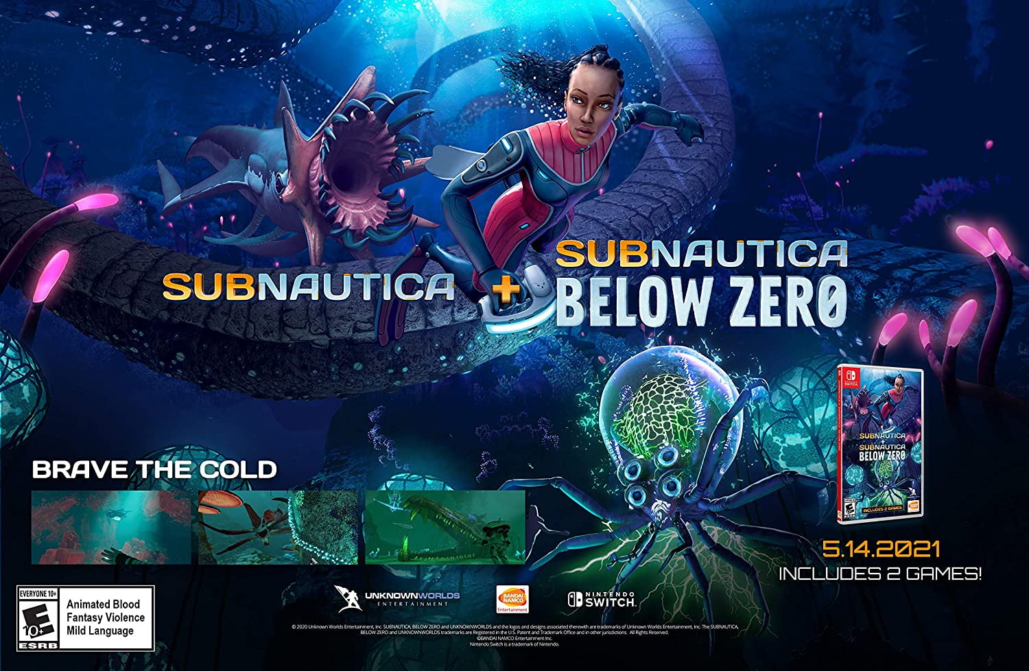 Subnautica + Subnautica Below Zero 2-Pack, Bandai Namco, Nintendo Switch [Physical]