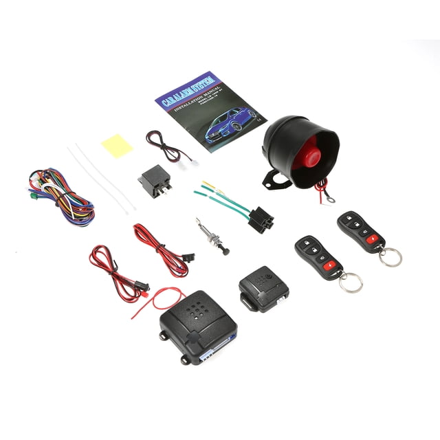 Amdohai Car Security System Kit Anti-Theft System 2 Remote Controls Universal