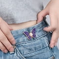thumbnail image 4 of Elainilye Butterfly Button Pant Waist Tightener Tool, Adjustable Buckle for Loose Jeans, No Sew Clips Skirt Waistband Extender Clothing Accessory for Casual Wear, Daily Use, 4 of 5
