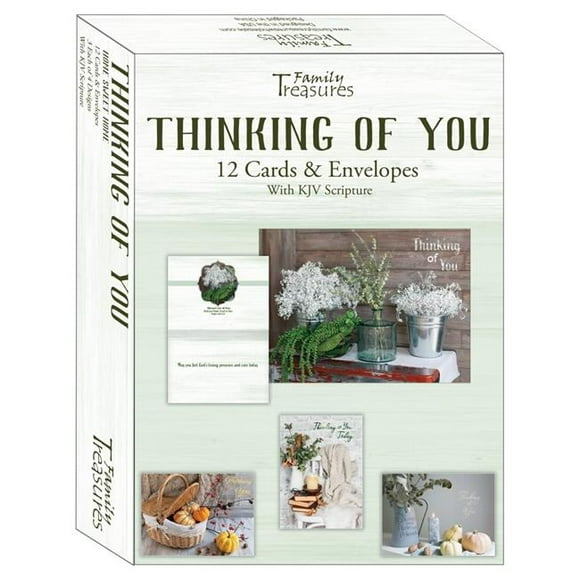 Family Treasures Gros 22491X Boxed - Carte Pensant de Vous-Maison Douce Maison - Boîte de 12