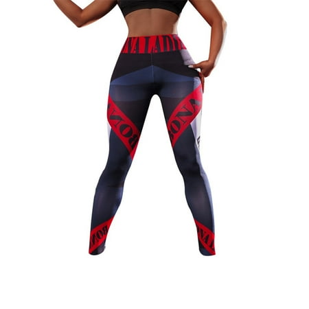 

Yoga Leggings for Women Set Bra & Stretch Fitness Suit Workout Sport Tights Red XL