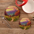 thumbnail image 2 of Coolnut Nature Trail Landscape Trivets Pot Holders Set of 2 Potholders for Kitchens Pure Cotton Thread Weave Trivets,Hot Pads for Kitchens,Coasters,Placemats,Spoon Rest for Cooking Home Decor, 2 of 7