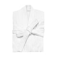 thumbnail image 4 of Bata De Baño Elefantito Blanca Con Rayas En Relieve Microfibra Absorbente Cinturón Ajustable Manga 3/4 Unisex Talla Única, 4 of 6