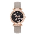 thumbnail image 1 of Relojes de cuarzo para mujer populares, modernos y personalizados, relojes sencillos, cinturones digitales de mariposa, relojes, 1 of 6