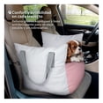 thumbnail image 4 of Asiento de Coche para Perro, Transportadora para Automóvil Esquimal (Blanco - Rosa, 47x53x44 cm), 4 of 6