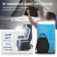 thumbnail image 6 of 16" Underseat Carry on Luggage for Airplane, Softside Small Rolling Suitcase,Lightweight Personal Item Travel Bag, Black - XJ5011, 6 of 8