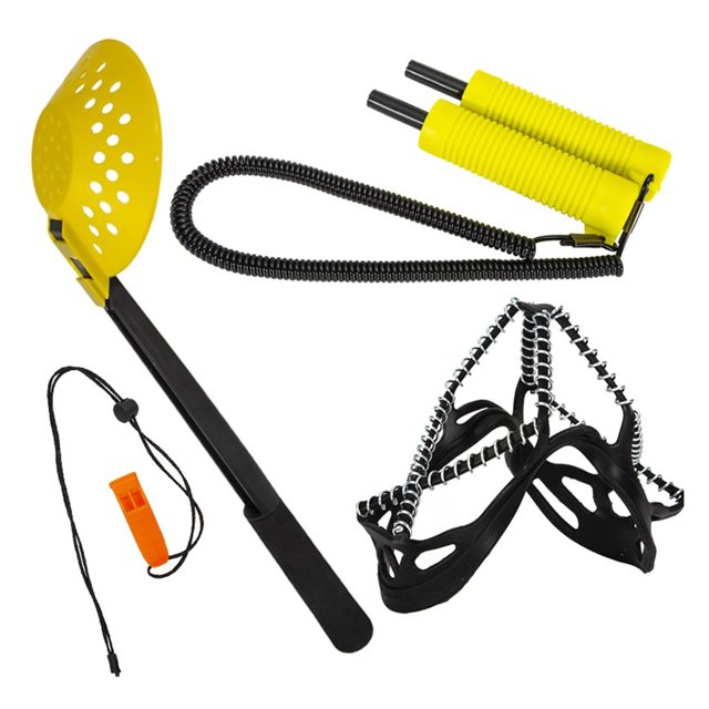 Sonducket Púas de hielo de pesca retráctiles, empuñadura de pez con silbato de pala, cubierta de zapato, dispositivo de cono de ruptura, accesorios de Pescar Sonducket OD027601-00