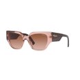 thumbnail image 2 of Vogue Eyewear Woman Sunglasses Transparent Pink Frame, Brown Gradient Lenses, 52MM, 2 of 4