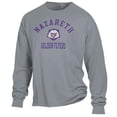 thumbnail image 2 of Men's ComfortWash Gray Nazareth College Golden Flyers Arch Logo Garment Dyed Long Sleeve T-Shirt, 2 of 3