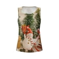 thumbnail image 4 of Lsque Holiday Christmas Stars Printed Workout Tank Tops for Women, Athletic Sports Tank Tops, Compression Sleeveless Dry Fit Shirts,Sleeveless Yoga Shirt-Large, 4 of 9