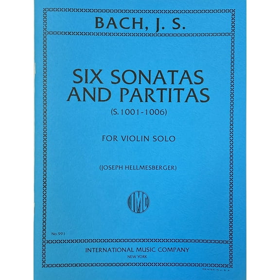 BACH - Sonatas y Partitas para Violin (Hellmesberger)