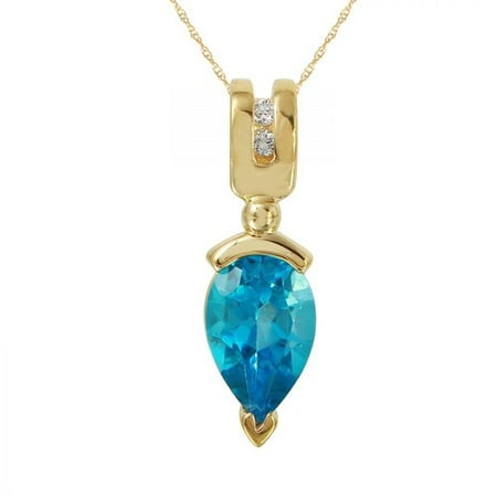 Foreli 1.53CTW Topaz 14K Yellow Gold Necklace