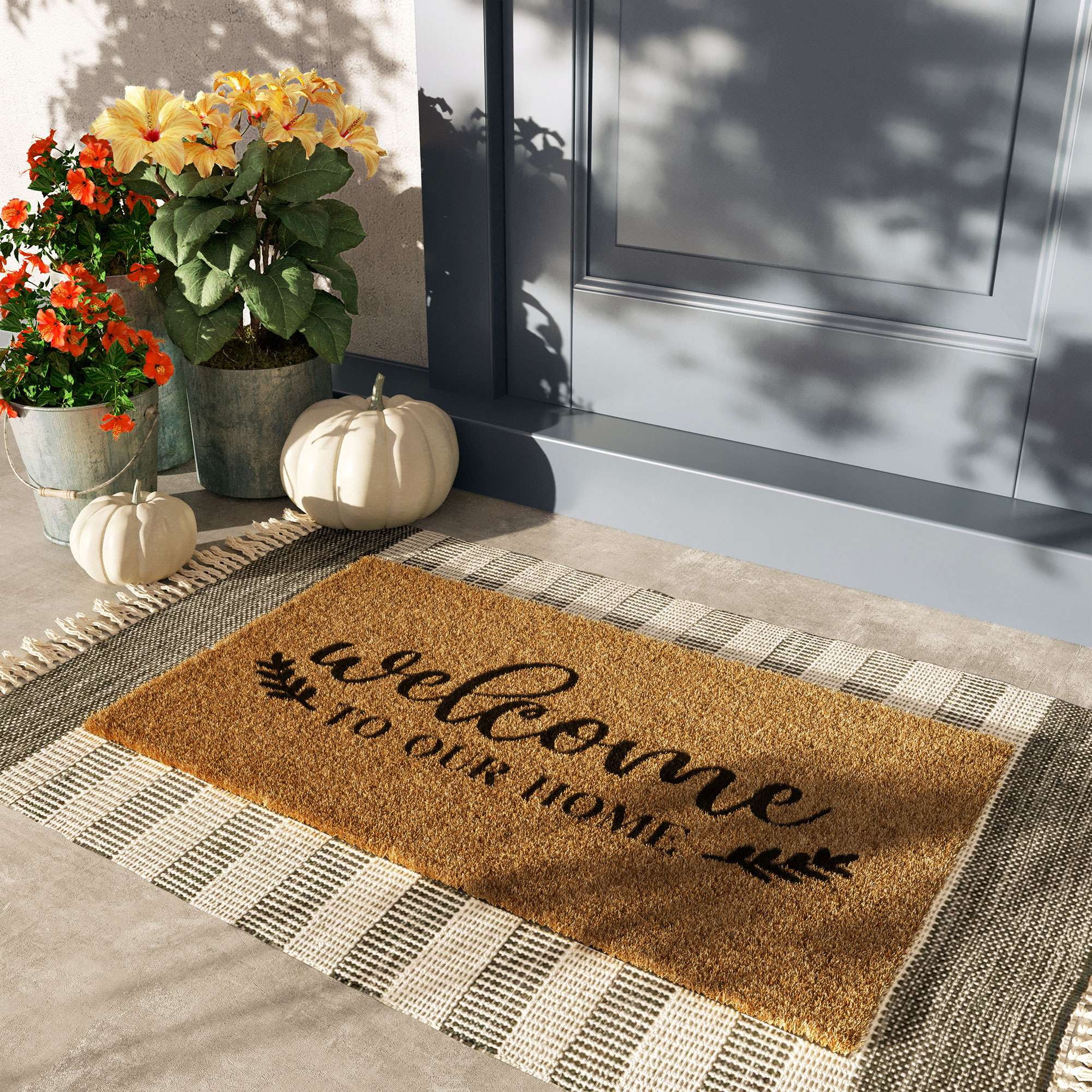  EARTHALL Funny Welcome Mats, Front Door Mat for Home Entrance,  Funny Doormat Outdoor/Indoor Entrance, Front Porch Decor for Farmhouse  48x32 : Patio, Lawn & Garden