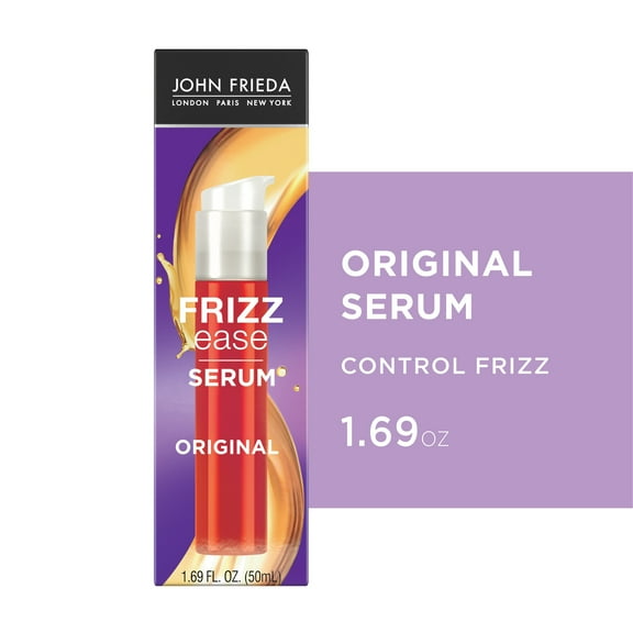 John Frieda Frizz-Ease Hair Serum Original formula, Anti-Frizz Heat ProteCting, 1.69 fl oz