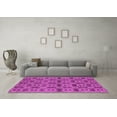 thumbnail image 3 of Ahgly Company Indoor Square Oriental Pink Industrial Area Rugs, 7' Square, 3 of 4
