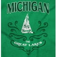 thumbnail image 2 of Cute Michigan Boat Floral Flowers MI Women's Plus Size Graphic Tee Brisco Brands 5X, 2 of 3