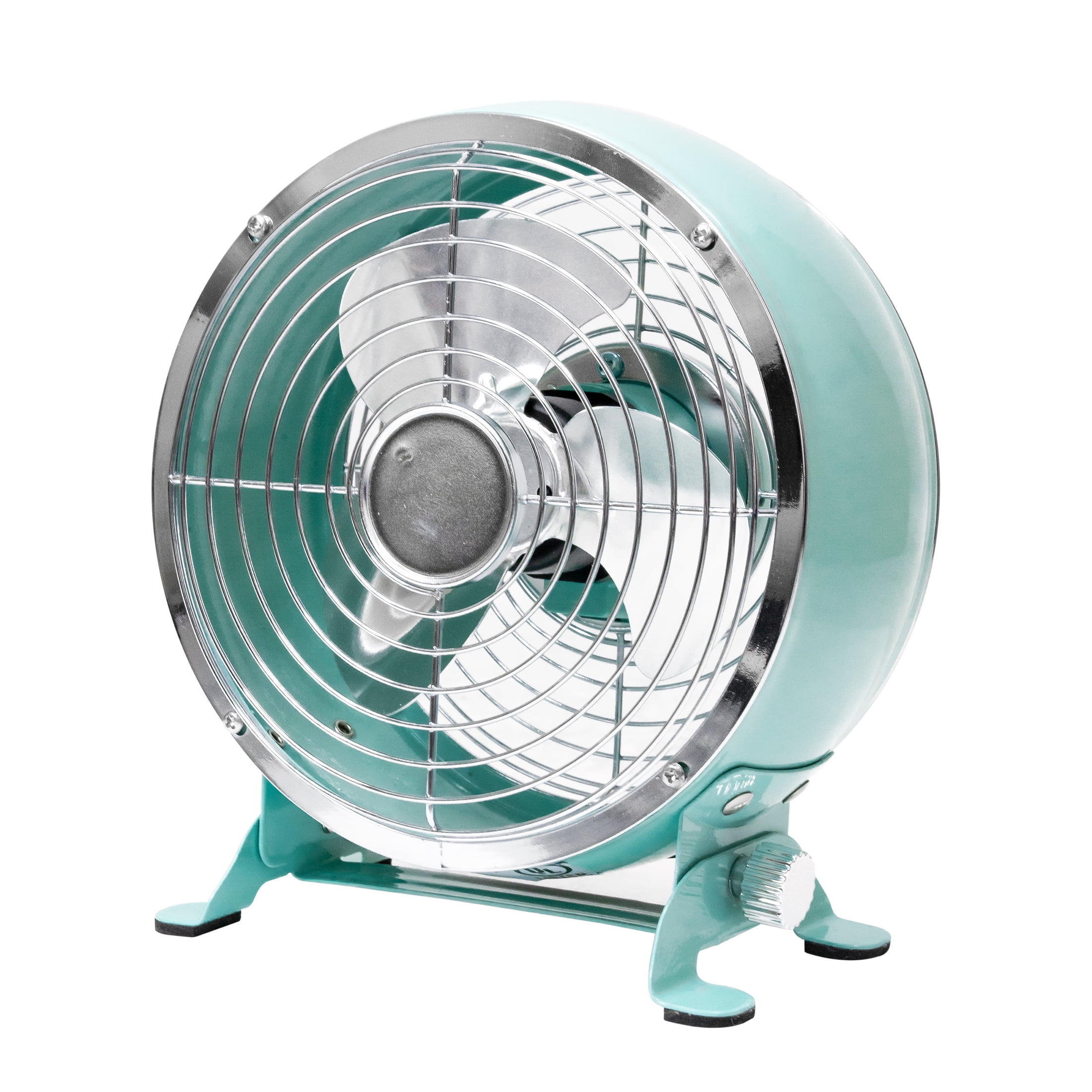 Better Homes & Gardens 5" 3-Speed Mint Retro Personal Metal Drum Fan