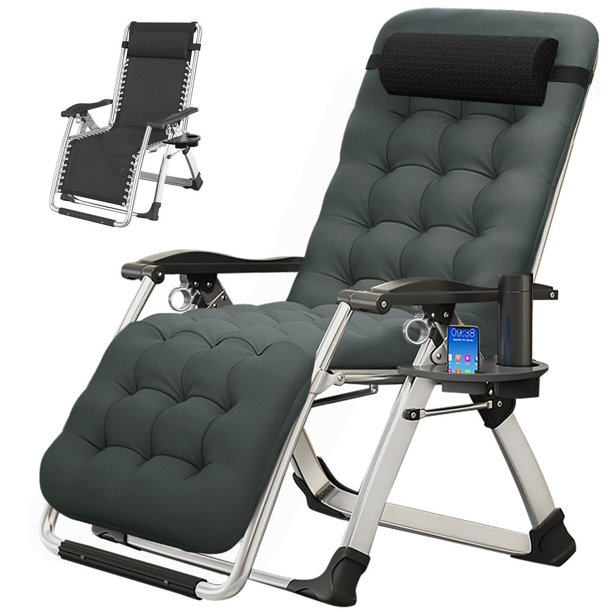 MOPHOTO Zero Gravity Chair, Oversize Lounge Chair Patio Folding