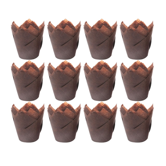 MasteelfCA 150pcs Oil-proof Cake Wrapping Paper Solid Cake Paper Holder Party Paper Cup (Coffee)