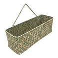 thumbnail image 1 of Hanging Basket Storage Baskets Containers Organizer Box 12*4in Rectangular Home Organizers Willow Wall Flower, 1 of 12
