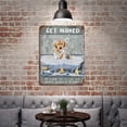thumbnail image 4 of Get Naked Just Kidding This is A Half Bath Golden Retriever Dog Art Vintage Tin Sign Dog Lover Gift Bathroom Decor Plate Plaque Metal Tin Sign Birthday Housewarming Gift 12"x16", 4 of 8