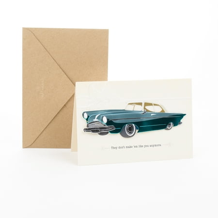 Classic Greeting Card - Hallmark Signature Men's Birthday Greeting Card (Classic Car)