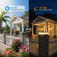 thumbnail image 6 of Solar Post Cap Lights 12-Pack, 4x4 Solar Post Lights with 2-Color Warm/Cool White, IP64 Waterproof Outdoor Deck Lights Fit 4x4 5x5 6x6 Posts, Black, 6 of 9