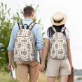 thumbnail image 4 of Easygdp Anchors with Rope Durable Canvas Laptop Backpack,Water-Resistant,Adjustable Shoulder Strap,Large Capacity,Lightweight, Fits 15-17in Laptops for School,Work,Travel-Small, 4 of 5