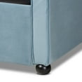 thumbnail image 2 of Baxton Studio Freda Upholstered Daybed with Trundle, Light Blue Velvet, 2 of 12