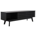 thumbnail image 5 of SAFAVIEH Esma Farmhouse 2 Shelf Rectangle Media Stand, Black (58.7 in. W x 15.2 in. D x 18.6 in. H), 5 of 15