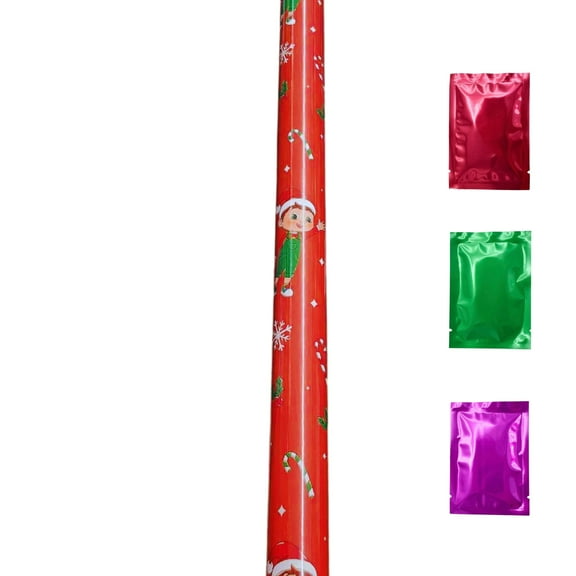 NS 60 sq ft Cocomelon Red Christmas Gift Wrap Paper