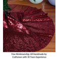 thumbnail image 3 of Falda para árbol de Navidad, lentejuelas ShinyBeauty, 53 cm, color burdeos, 3 of 7