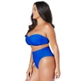 thumbnail image 3 of Swimsuits for All Valentine Ruched Bandeau High Waist Bikini Set, 3 of 6