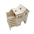 thumbnail image 1 of Hamster House Exercise Toy Small Nesting Villa for Guinea Pig Mouse Hedgehog 17cmx11.5cmx17cm, 1 of 8