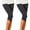Black, variant on Womens Leggings Women Comfortable Thigh Slimmer Slip Elasticity Cropped Pleated Pants