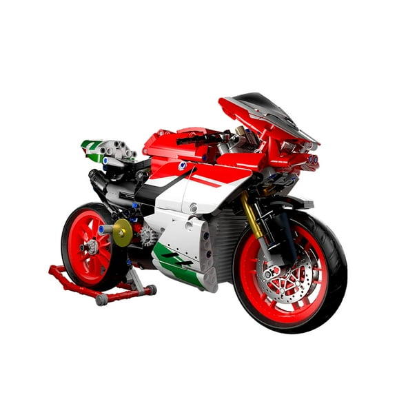 CHUNYAN Motorcycle V4 Model Building Blocks Set, 803 Pieces, 1:5 Scale, Compatible with Major Brands, Ages 12 