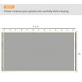 thumbnail image 5 of Outdoor Lighting Outsunny 10' x 10' Replacement Mesh Sidewall Netting for Patio Gazebos and Canopy Tents with Zippers (Sidewall Only), Cream,Outdoor String Lights, 5 of 5