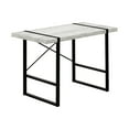 thumbnail image 2 of Modern Computer Desk For Home Office, 48"l Laptop Table With Grey Laminate Top And Black Metal Legs, Contemporary Industrial Design Desktop Look, 2 of 4