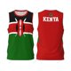 thumbnail image 3 of Camiseta deportiva de baloncesto para hombre con la bandera de Kenia, para correr, fitness, multifunción, sin mangas, con nombre personalizado exclusivo, 3 of 5