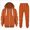 T374-Orange, variant on Children 2 Piece Zip Up Sweatsuits Long Sleeve Hoodies Casual Drawstring Sweatshirt With Sweatpants For Girls Boys Tracksuit Sweatsuits Set Back-To-School Outfit Set 3-4 Years