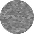 thumbnail image 1 of Ahgly Tapis Rond Lavable en Machine Intérieur Transitionnel Gris Foncé, 5 Pieds Rond, 1 of 7