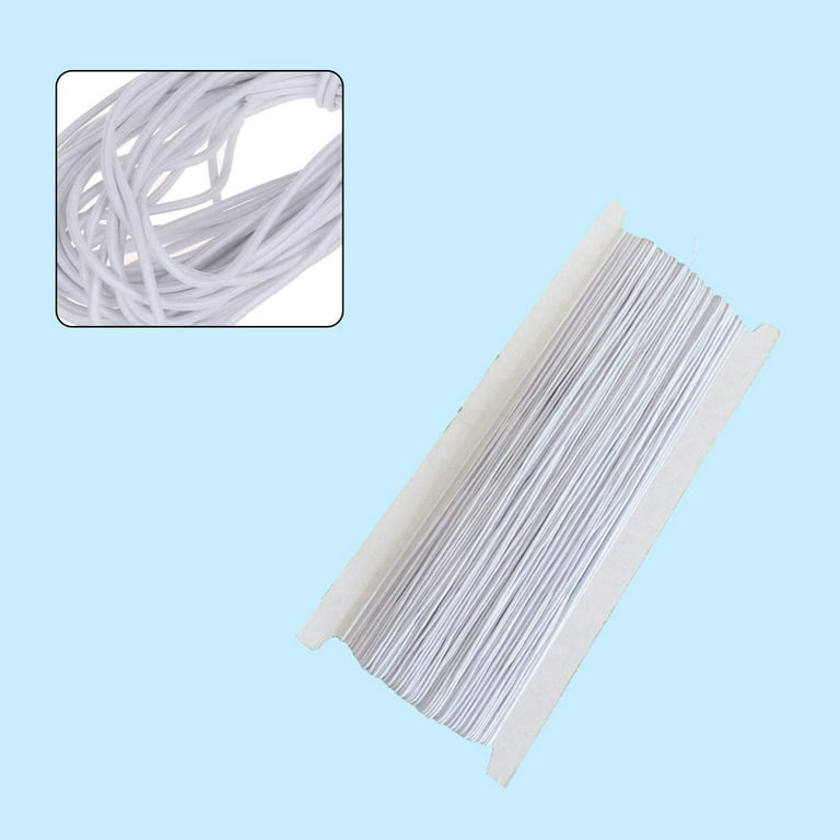 Trimming Shop 3mm White Wide Elastic Sewing Thread for Shirring