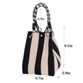 thumbnail image 2 of BadPiggies Women's Knit Bucket Handbag Small Crochet Beach Tote Bag Detachable Handle Wrist Purse, 2 of 9