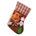 thumbnail image 2 of YOHAVEN Christmas Stocking Santa Snowman Reindeer Faux Fur Cuff Holiday Fireplace Hanging Decoration for Xmas Tree Door Indoor Outdoor Festive Decor, 2 of 9