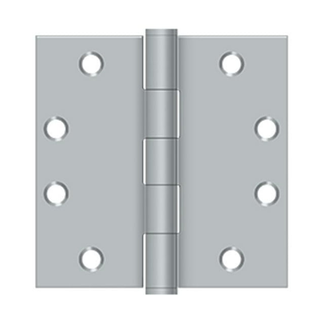 Charnière Carrée Robuste de 4,5 x 4,5 Po&44; Chrome Brossé