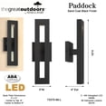 thumbnail image 7 of The Great Outdoors 73370-L Paddock 16" Tall Led Ada Outdoor Wall Sconce - Sand Coal, 7 of 7