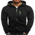 thumbnail image 1 of Veste à Capuche Zippée à Manches Longues pour Hommes, 1 of 6