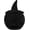 Black_b, variant on Handmade Woven Halloween Pumpkin Lantern with Witch Hat - Black Rattan Jack-o'-Lantern for LED Lights, Candy Basket & Gothic Home Decor (A, without light)